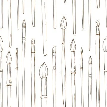 Brush vector pattern イラスト素材