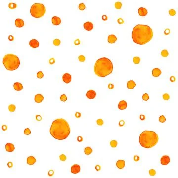 Brush watercolor circle seamless pattern Illustrazione stock