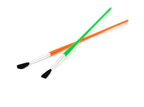 Brush on a white background Stock Photos