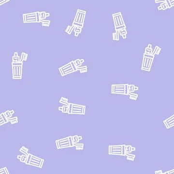 Brush your teeth line vector seamless pattern 스톡 일러스트