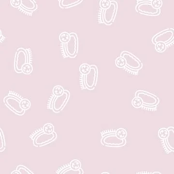 Brush zero waste line vector seamless pattern 스톡 일러스트