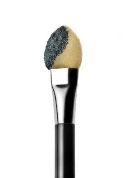 Brush_for_makeup_with_eye_shadow Stock Photos