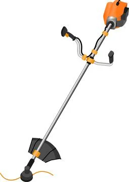 Brushcutter, vector concept, isolated on a white background Stock Illustration