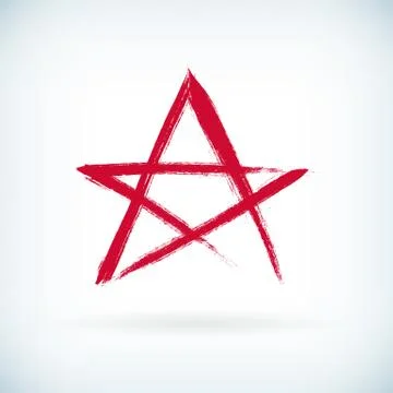 Brushed icon star design element template Illustrazione stock
