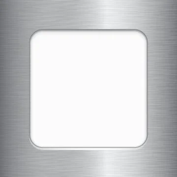 Brushed Metal Frame Stock Illustration