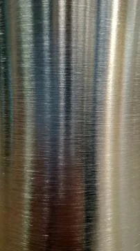 Brushed silver metal surface with horizontal texture concept. Fotos Stock