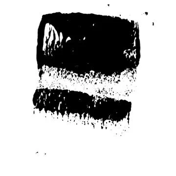 Brushed splatter  Stock Illustration