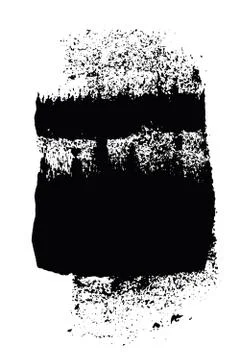 Brushed splatter Stock Illustration