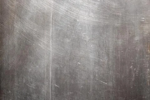 Brushed Stainless Steel Surface Texture with Fine Scratches Stock Photos