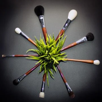 Brushes in circle Stock Photos