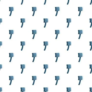 Brushes creating a seamless pattern for pet grooming 스톡 일러스트