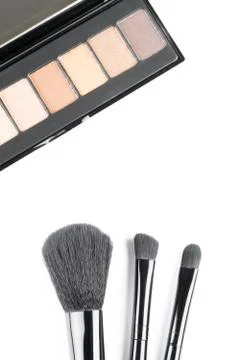 Brushes for a make-up Stock Photos