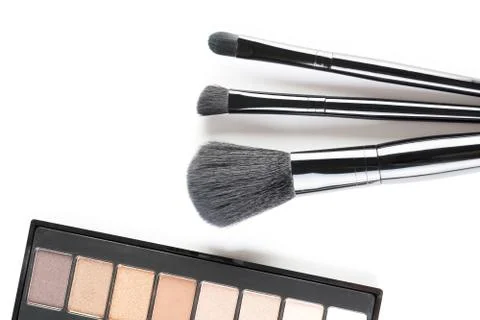 Brushes for a make-up Stock Photos