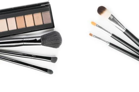 Brushes for a make-up Stock Photos