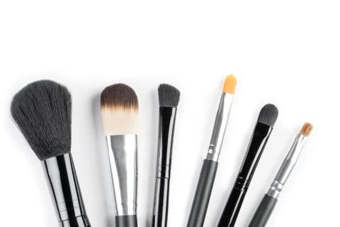 Brushes for a make-up Stock Photos