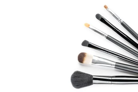 Brushes for a make-up Stock Photos