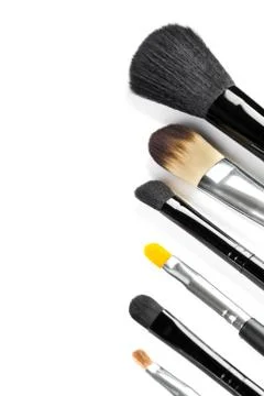 Brushes for a make-up Stock Photos