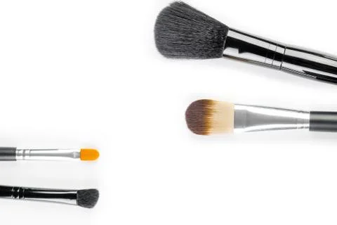 Brushes for a make-up Foto stock