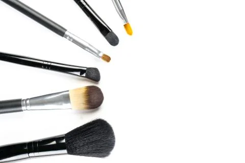 Brushes for a make-up Stock Photos