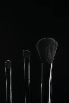 Brushes for a make-up Stock Photos