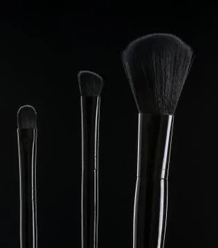 Brushes for a make-up Stock Photos
