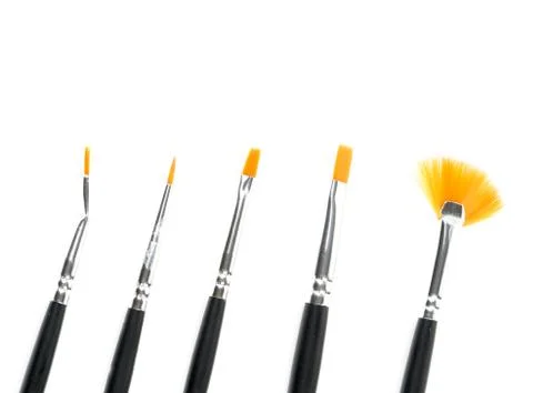 Brushes for varnish Stock Photos