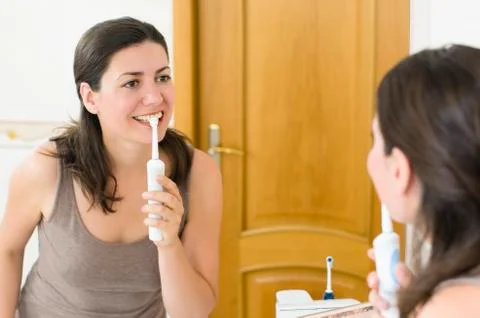 Brushing teeth Stock Photos