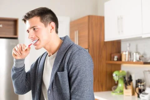 Brushing Teeth Foto stock