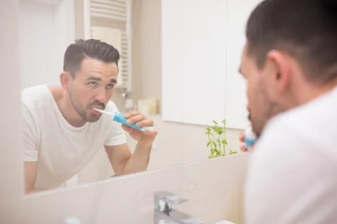 Brushing teeth Stock Photos