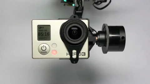 Brushless gimbal‎ and camera gopro. Stock-Footage 45002157