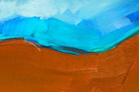 Brushstroke on canvas Stock Illustration