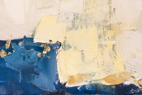 Brushstroke on canvas Stock Photos