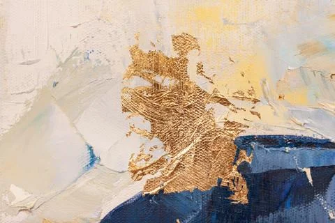 Brushstroke on canvas Stock Photos