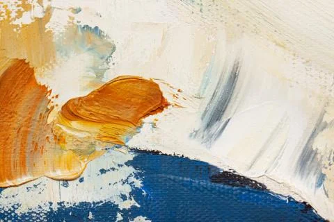 Brushstroke on canvas Foto stock