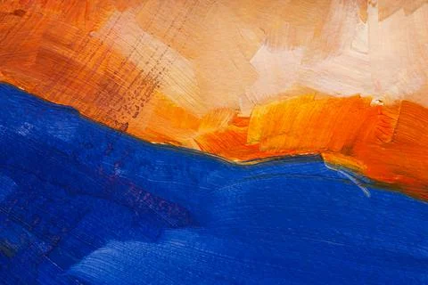 Brushstroke on canvas Stock Photos