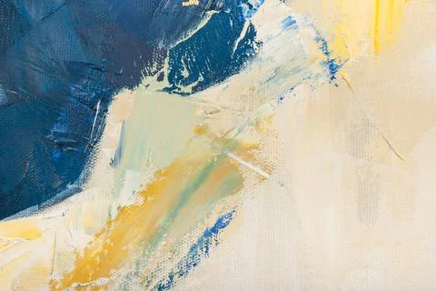 Brushstroke on canvas Stock Photos