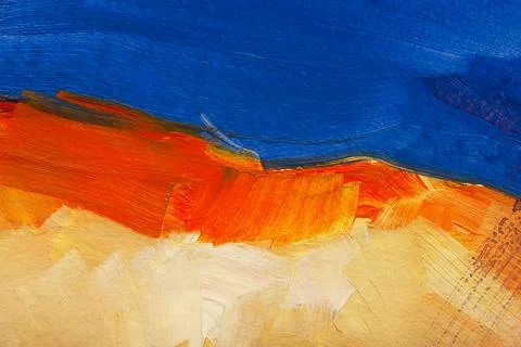 Brushstroke on canvas Stock Photos