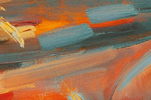 Brushstroke on canvas Foto stock