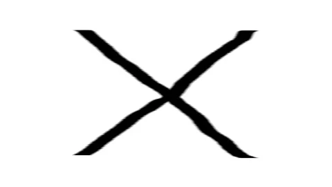 Brushstroke Cross on White Background, Hand-Painted Christian Symbol, Stock Footage 303197044