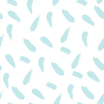 Brushstroke paint on white background stroke seamless pattern. Vector Stock Illustration