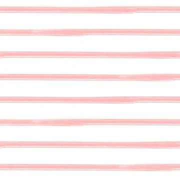 Brushstroke stripes, seamless pattern Stock Illustration