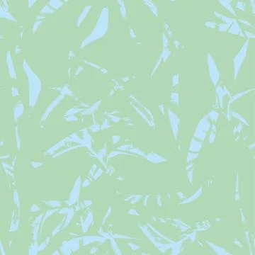 Brushstroke Tropical Leaf Seamless Pattern Design イラスト素材