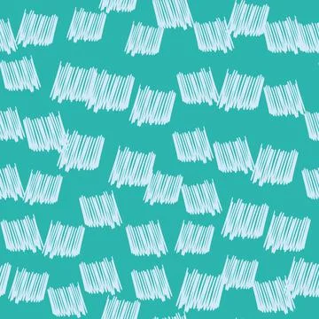 Brushstrokes and thin stripes seamless pattern. Cross Hatching endless backgr 库存插图