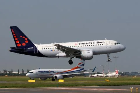 Brussels airlines 스톡 사진