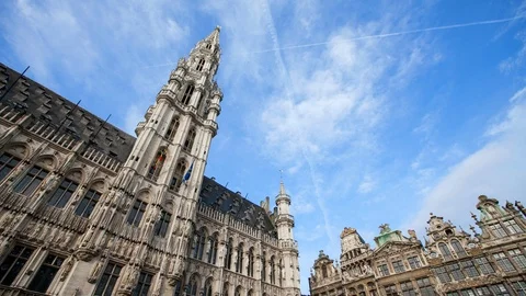 Brussels  Belgium Time Lapse Video stock 119989313