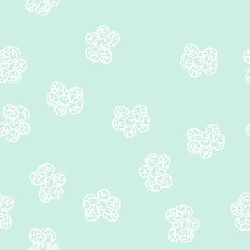 Brussels cabbage line seamless pattern Stock Illustration