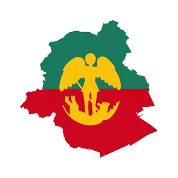 Brussels city map flag vector silhouette illustration Ilustração Stock
