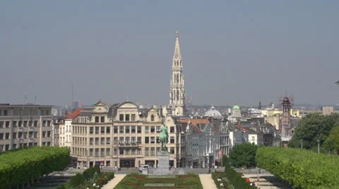 Brussels city view Stock Footage 27715254