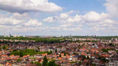 Brussels Cityscape Time Lapse Stock Footage 31895852