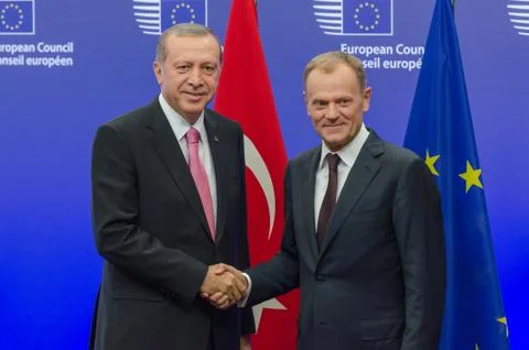 BRUSSELS-EU-ERDOGAN Foto stock